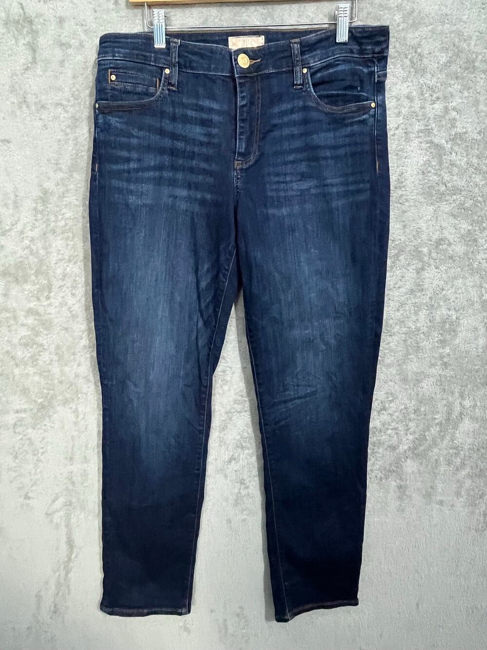 Kut From The Kloth Boyfriend Jeans Size 10 High Rise Dark Wash Preppy Workwear